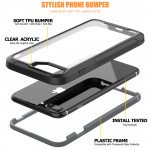 Wholesale iPhone 8 Plus / 7 Plus / 6S Plus Clear Dual Defense Case (Gray)